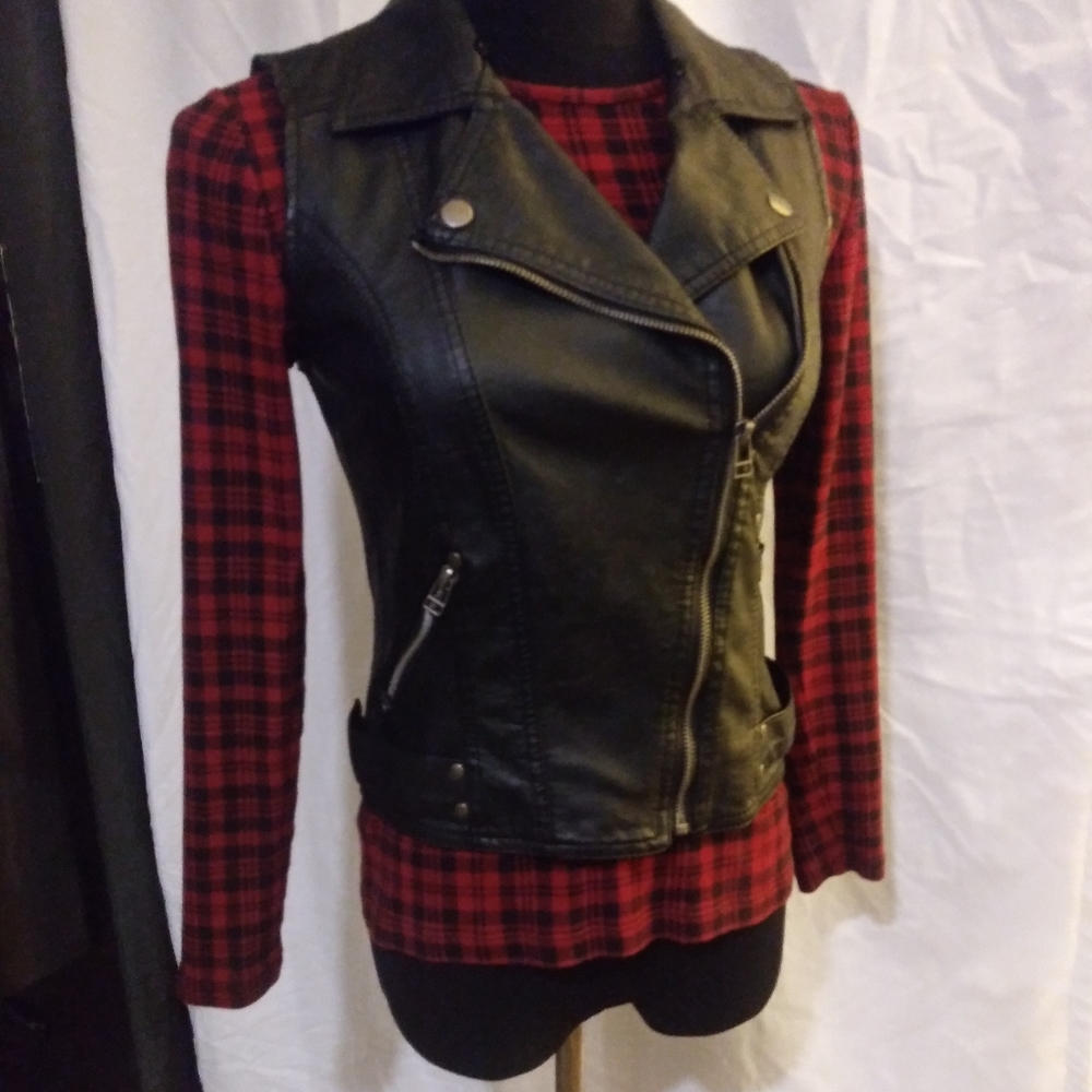 Lauren Ralph Lauren Red & Black Long Sleeve Shirt